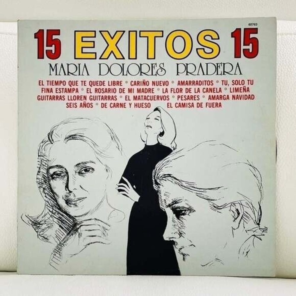 LP Maria Dolores Pradera - 15 Exitos 15 Vinyl Record